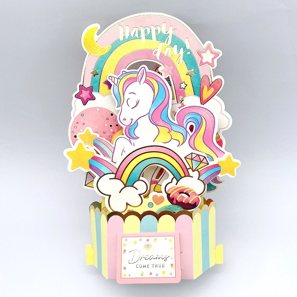 Wholesale Mother's Day 3D Paper Sculpture Greeting Card Decorative Ornaments